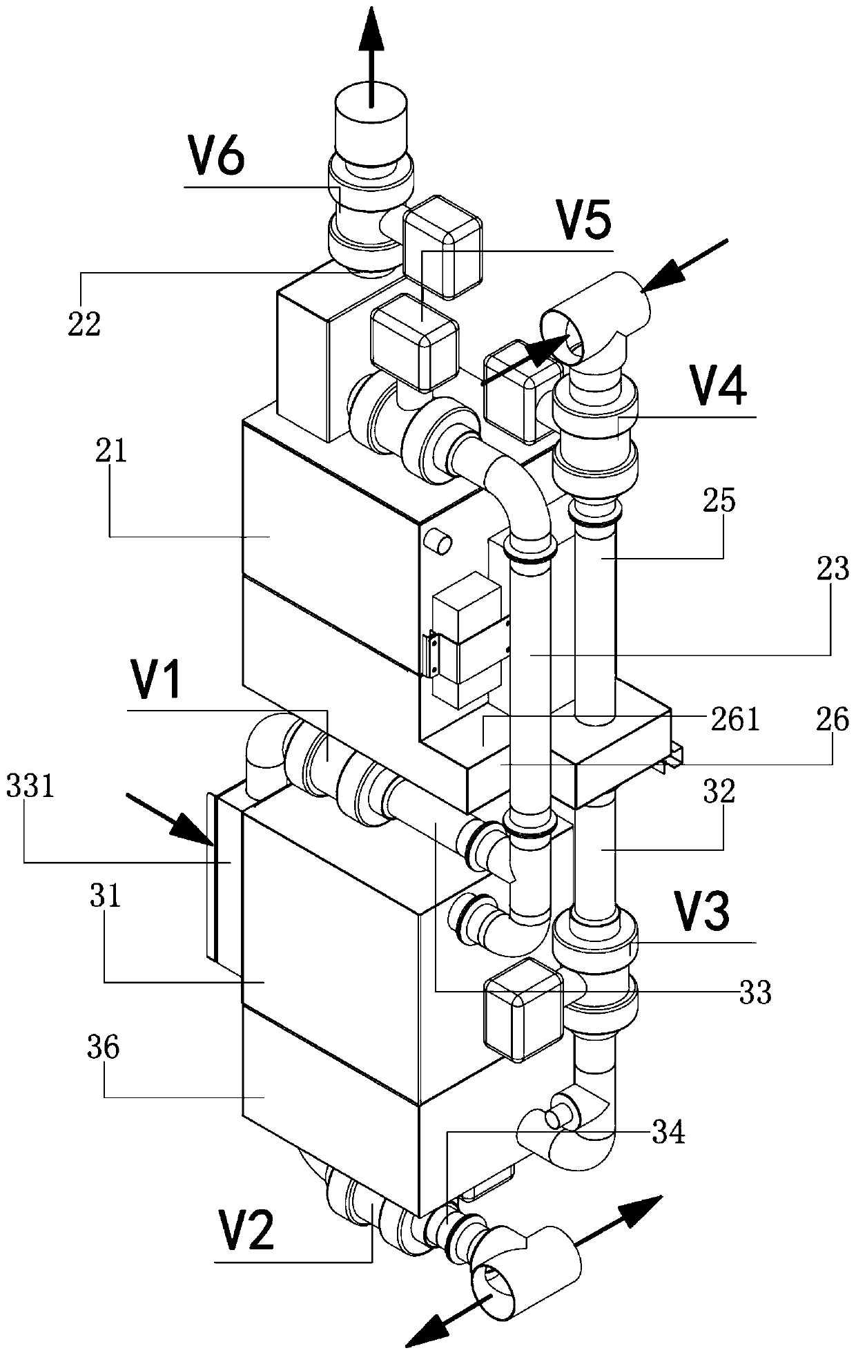 Host machine of IVC experimental animal box, IVC experimental animal box and method