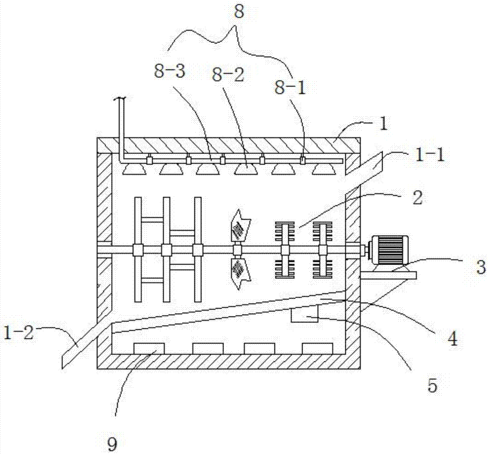 Drying equipment provided with stirring mechanism