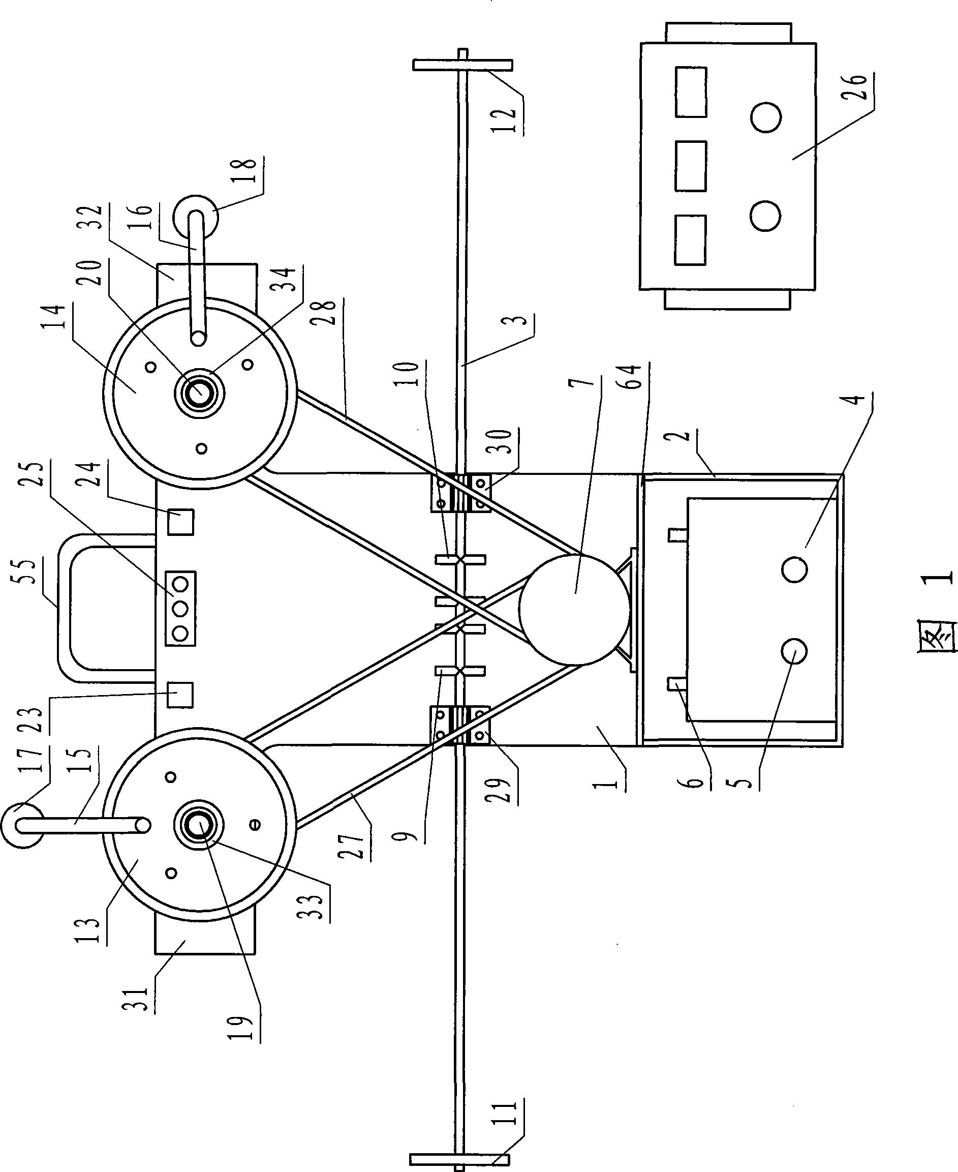 Knocking type deicer for power transmission line