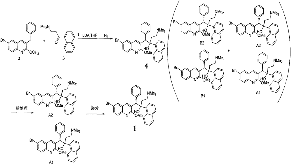 A method for separating bedaquiline diastereomer a