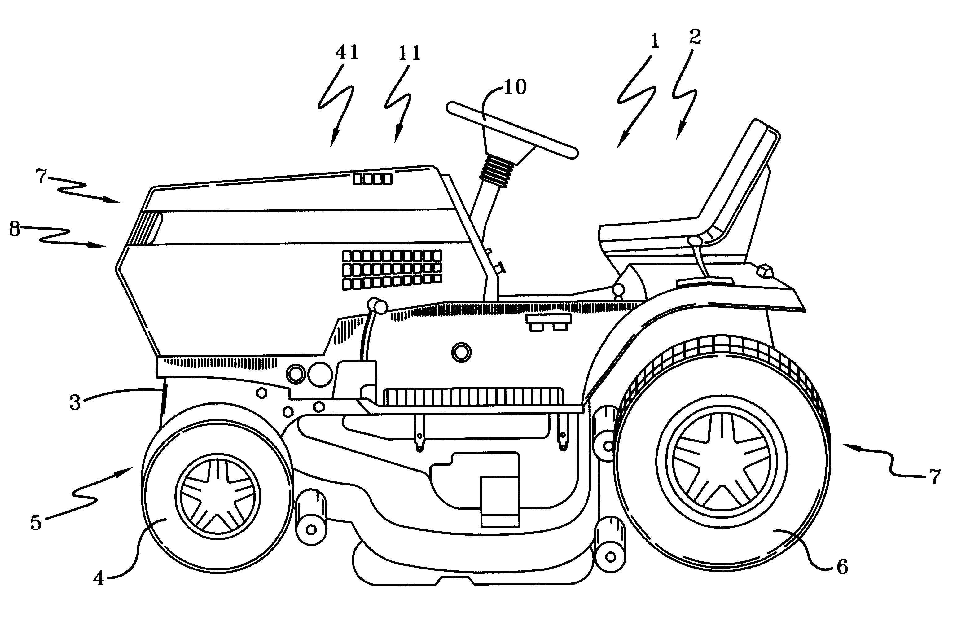 Mechanical ZTR system with steering wheel