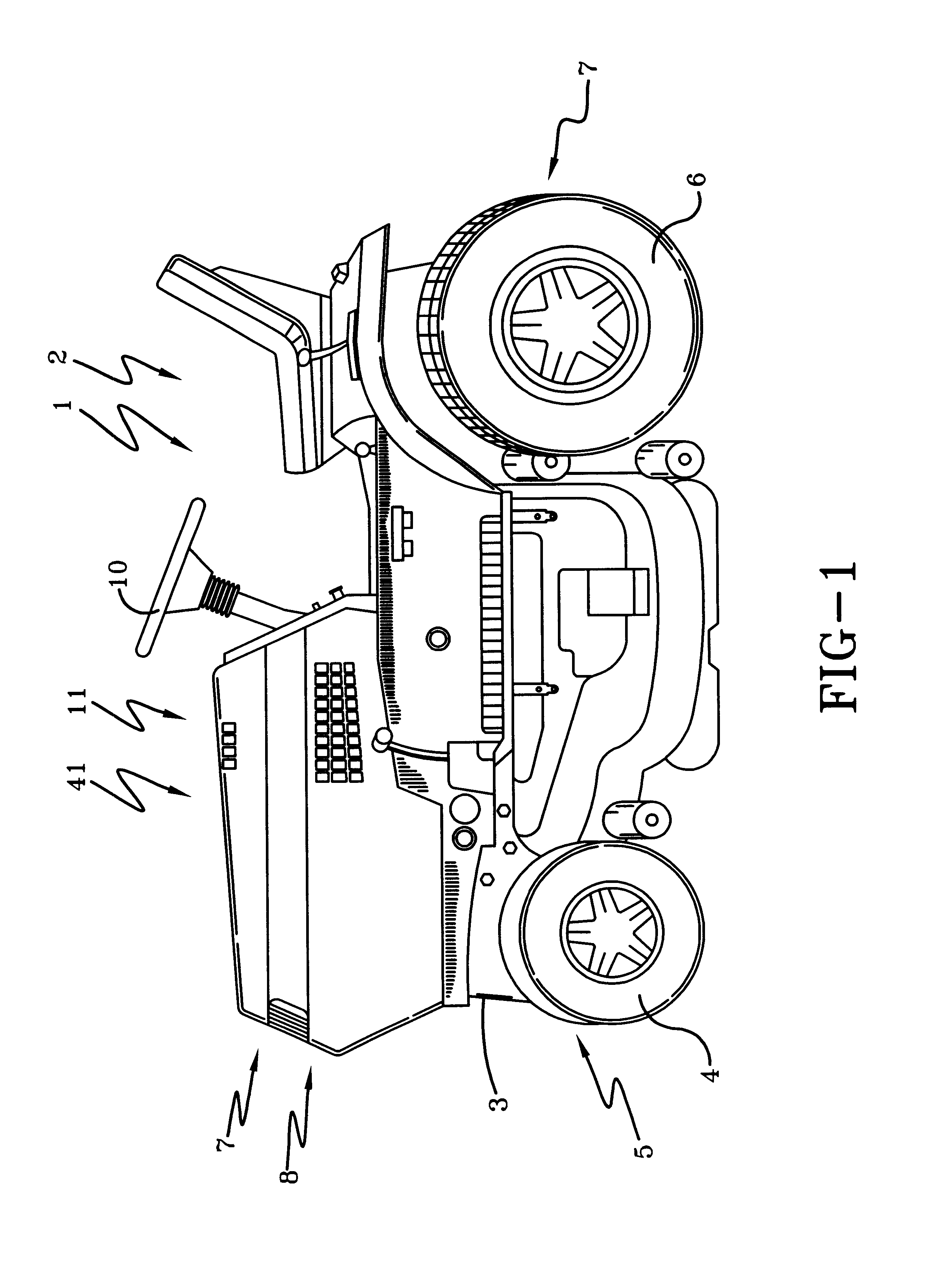 Mechanical ZTR system with steering wheel