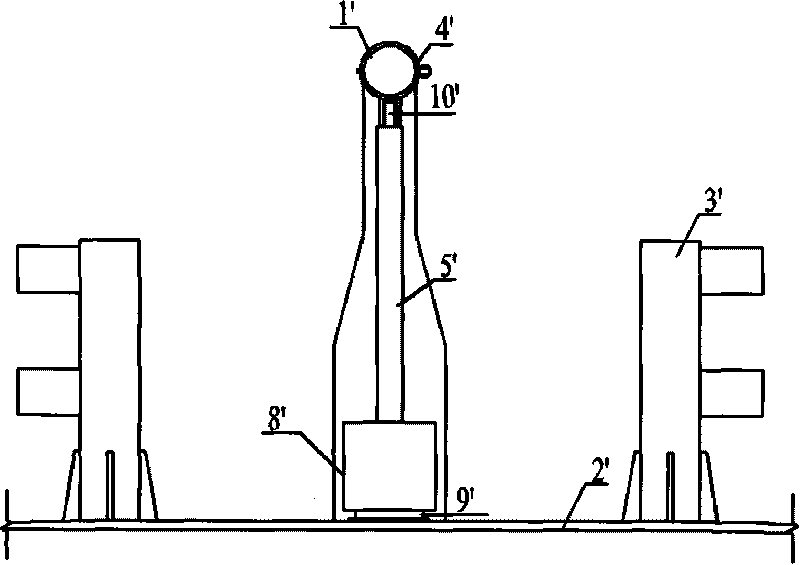 Mass damping device of rigid connection space lever of stay cable