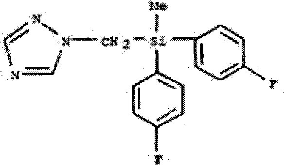 Bactericide containing flusilazole