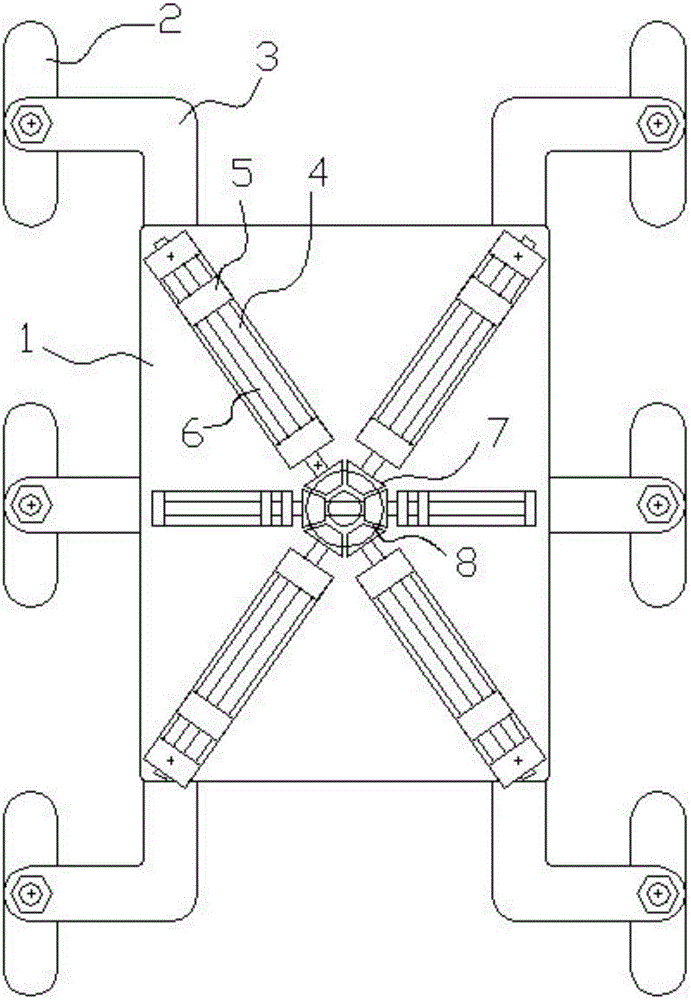 Vehicle frame mechanism with distance-adjustable wheels