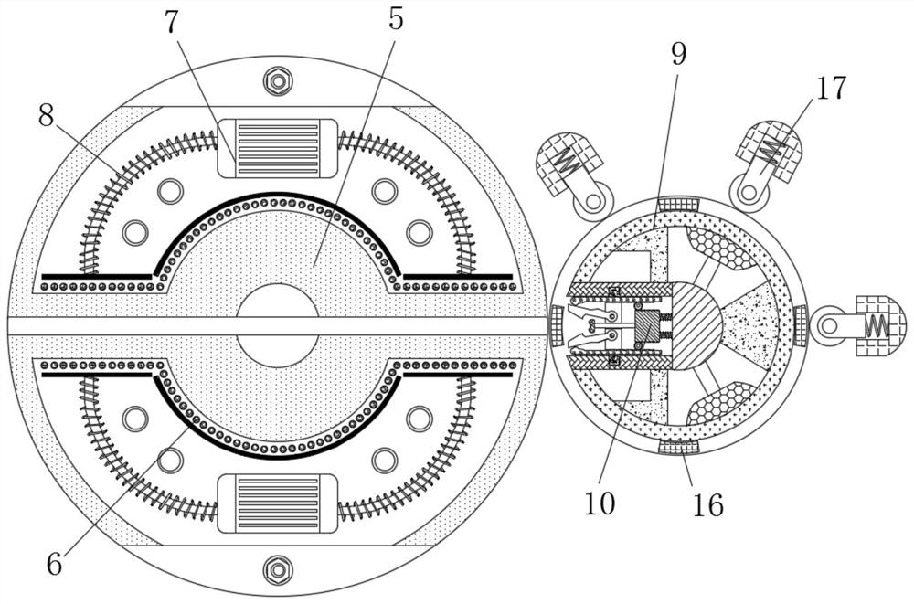 Automatic cold bending device for building construction embedded steel bars