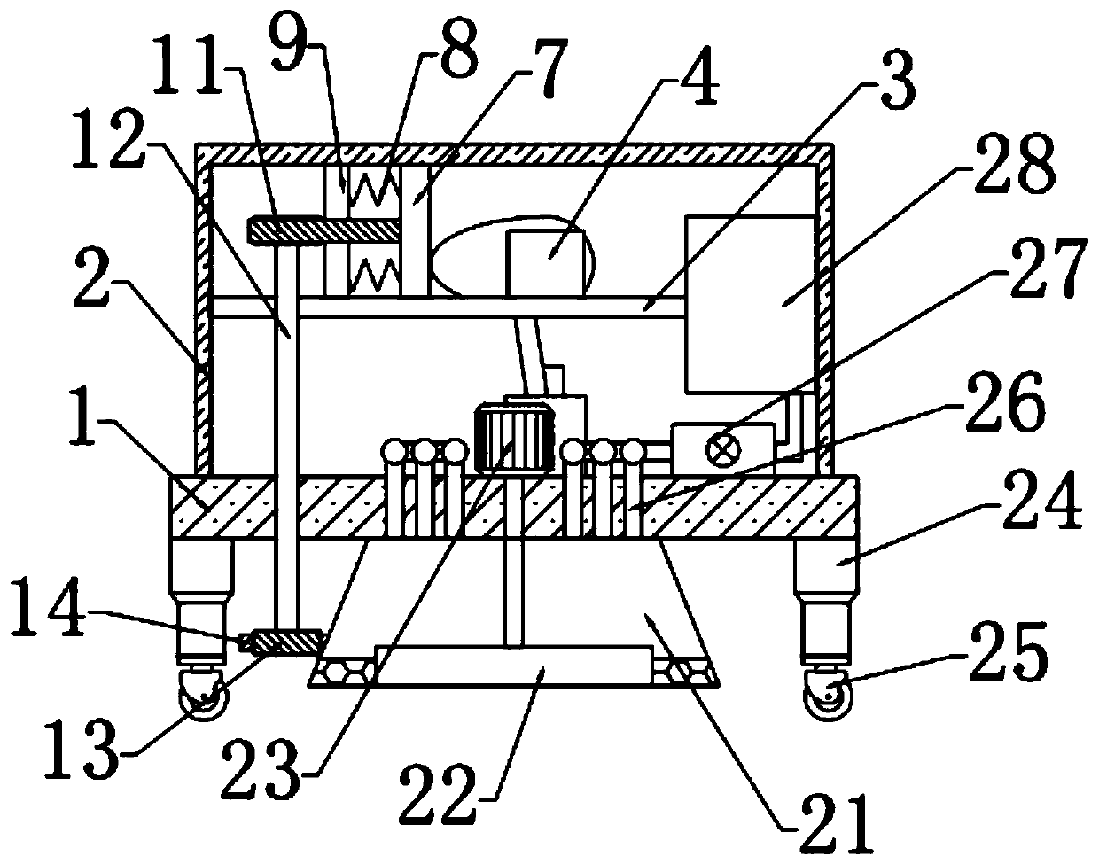 Ground surface dressing device for building construction