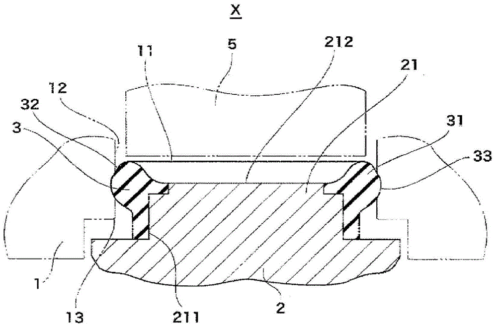 Lid member with waterproofing function