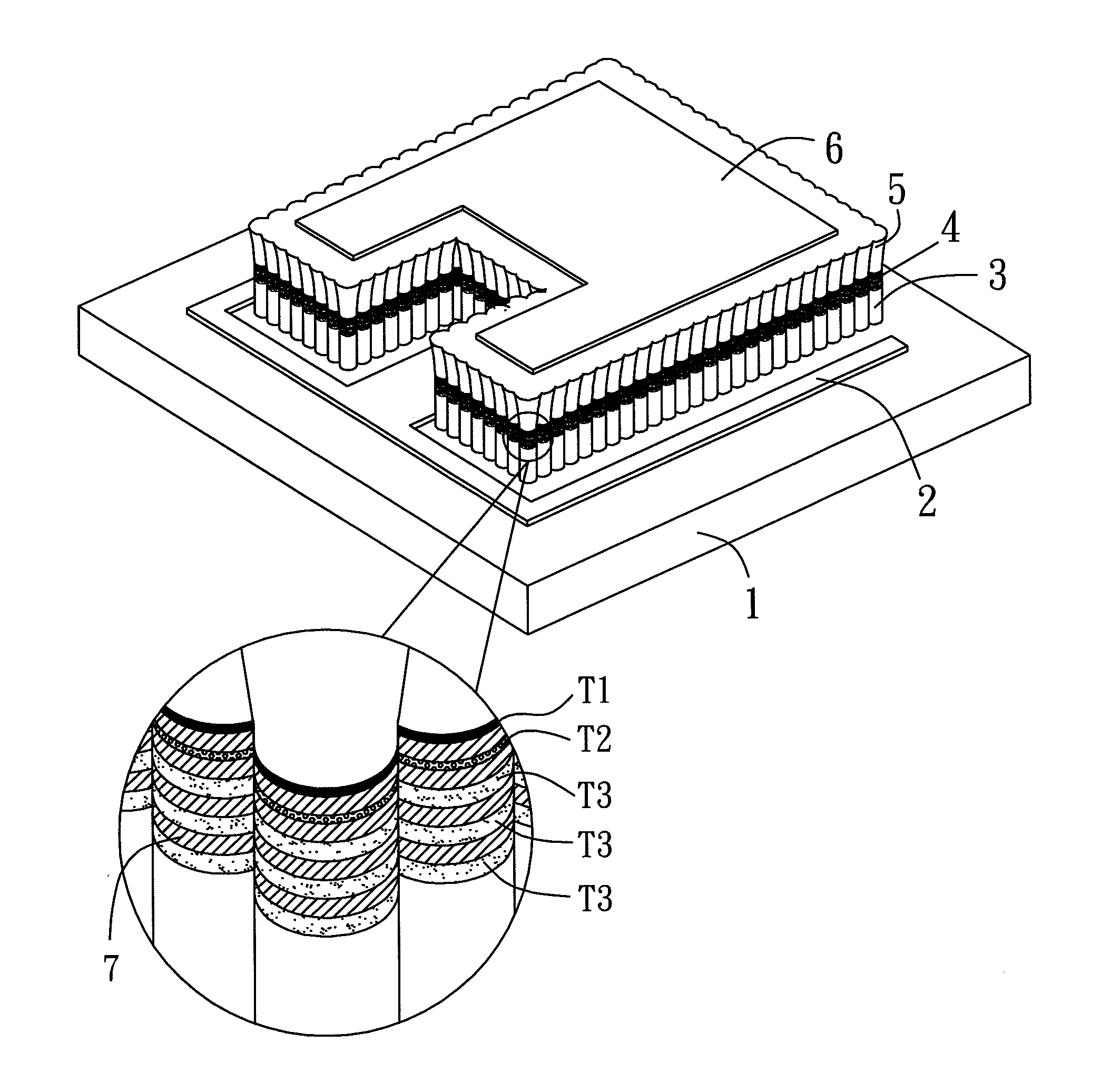 Iii-nitride light-emitting diode and method of producing the same