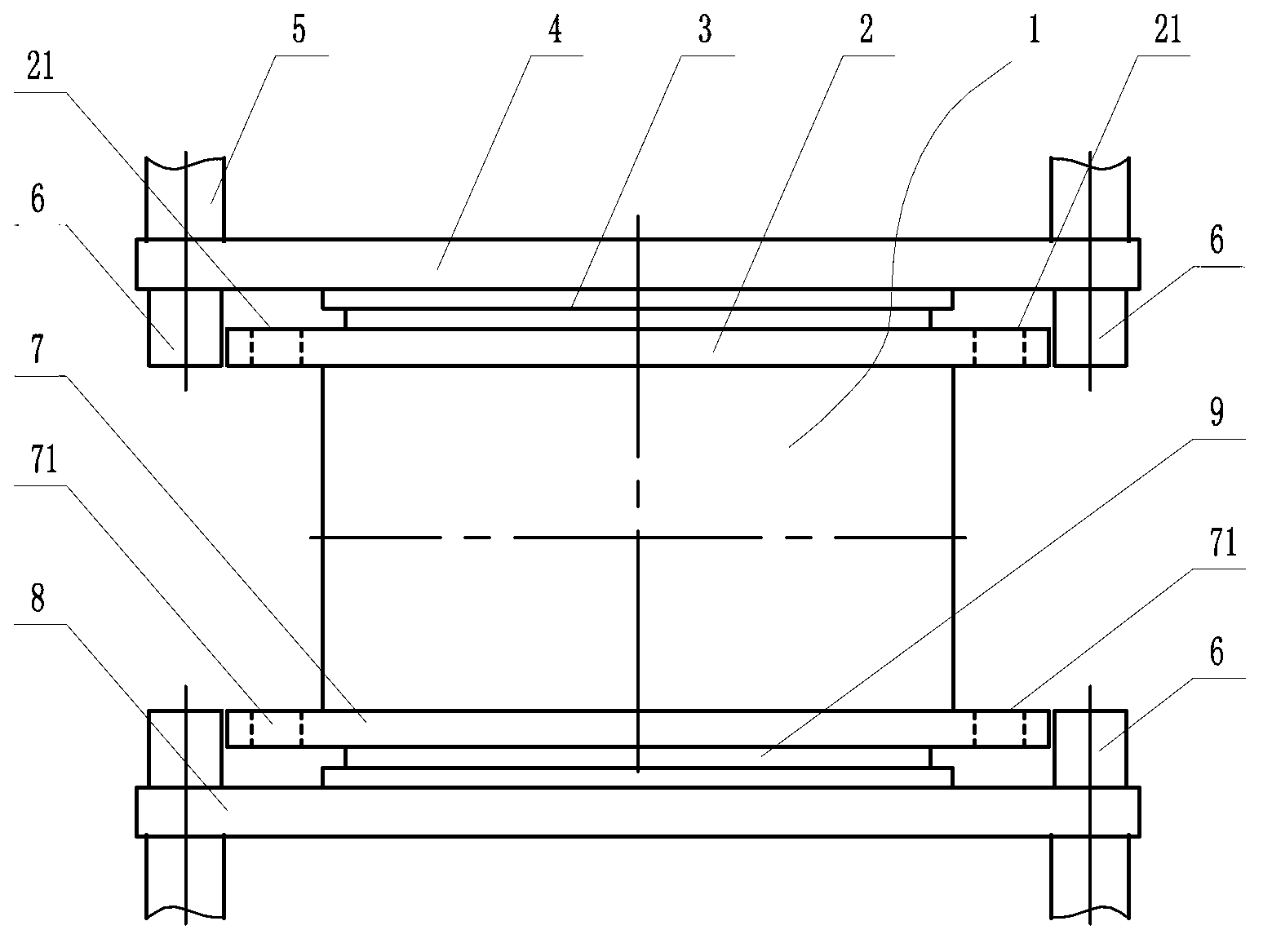 Novel seismic mitigation and absorption support and changing method thereof