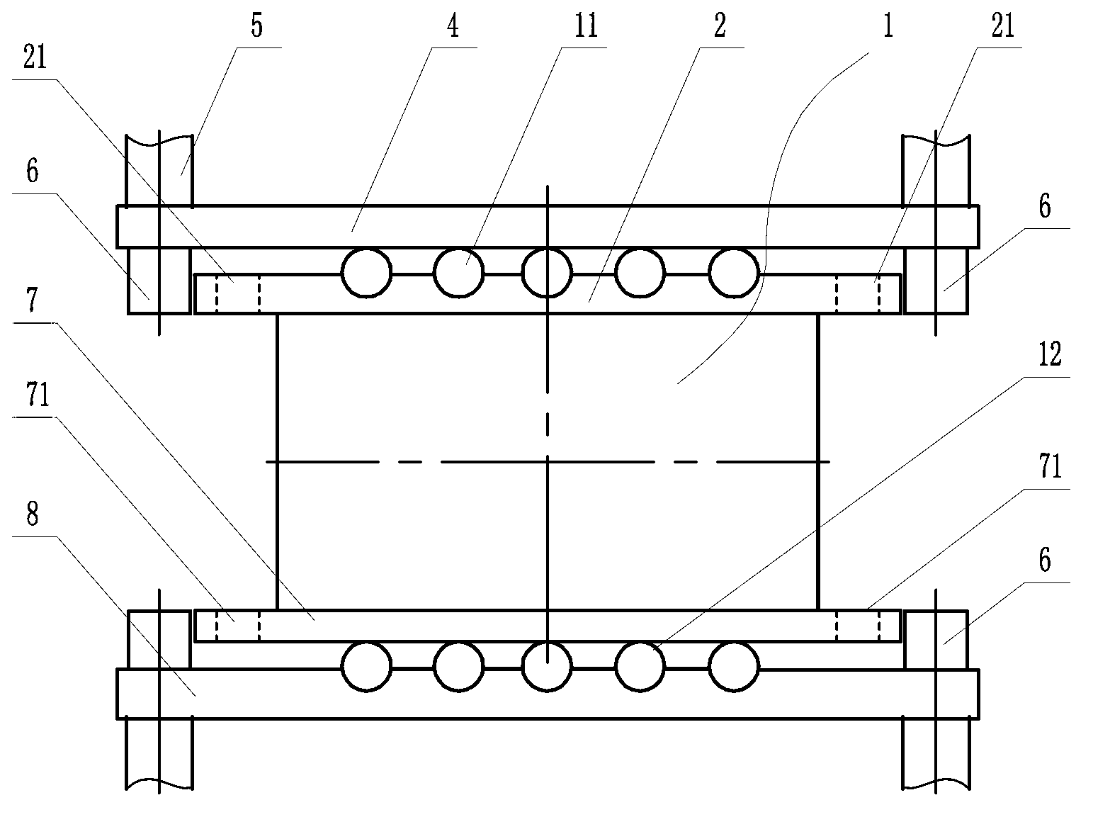 Novel seismic mitigation and absorption support and changing method thereof