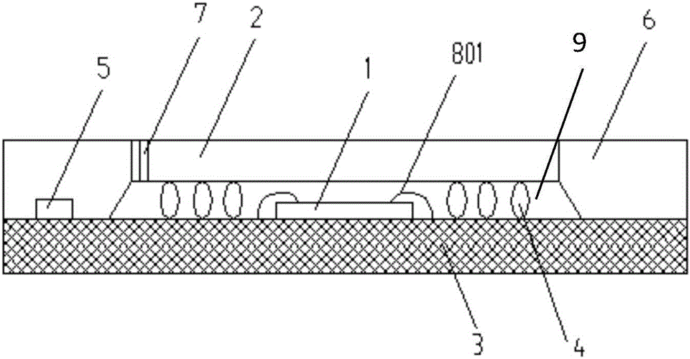 Ultrathin fingerprint identification system-level packaging piece adopting through silicon via and bare die for molding