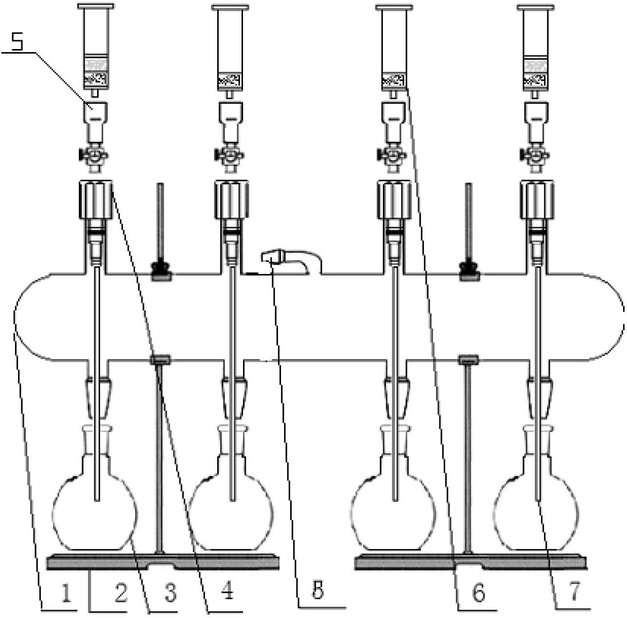 Pesticide residue detection pretreatment device