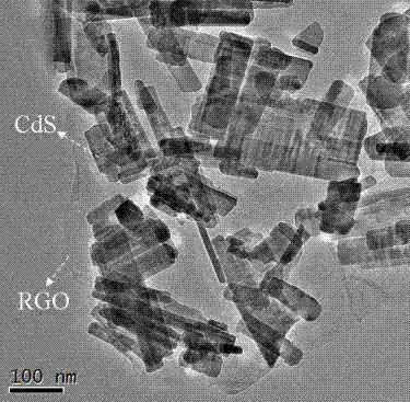 Preparation and application of Ag-RGO-Cds ternary nano compound