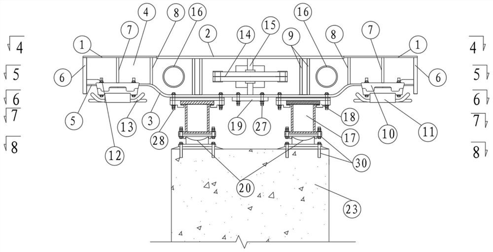 High-speed maglev bridge large displacement expansion device