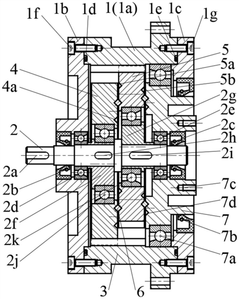 Cylindrical ring groove type double-cycloid small-tooth-difference planetary reducer