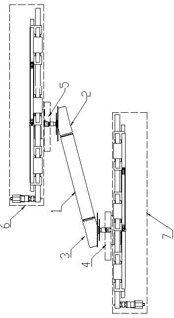 Horizontal forced vibration experimental apparatus for FISHFRAM buoy segment model under action of inclined uniform flow