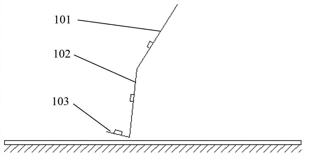 Gait phase distinguishing method based on lower limb joint movement information