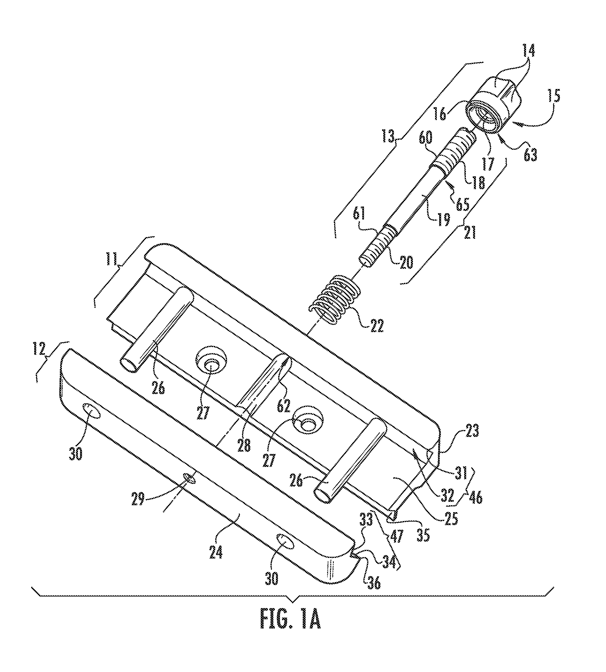 Mount adapter device utilizing a push system