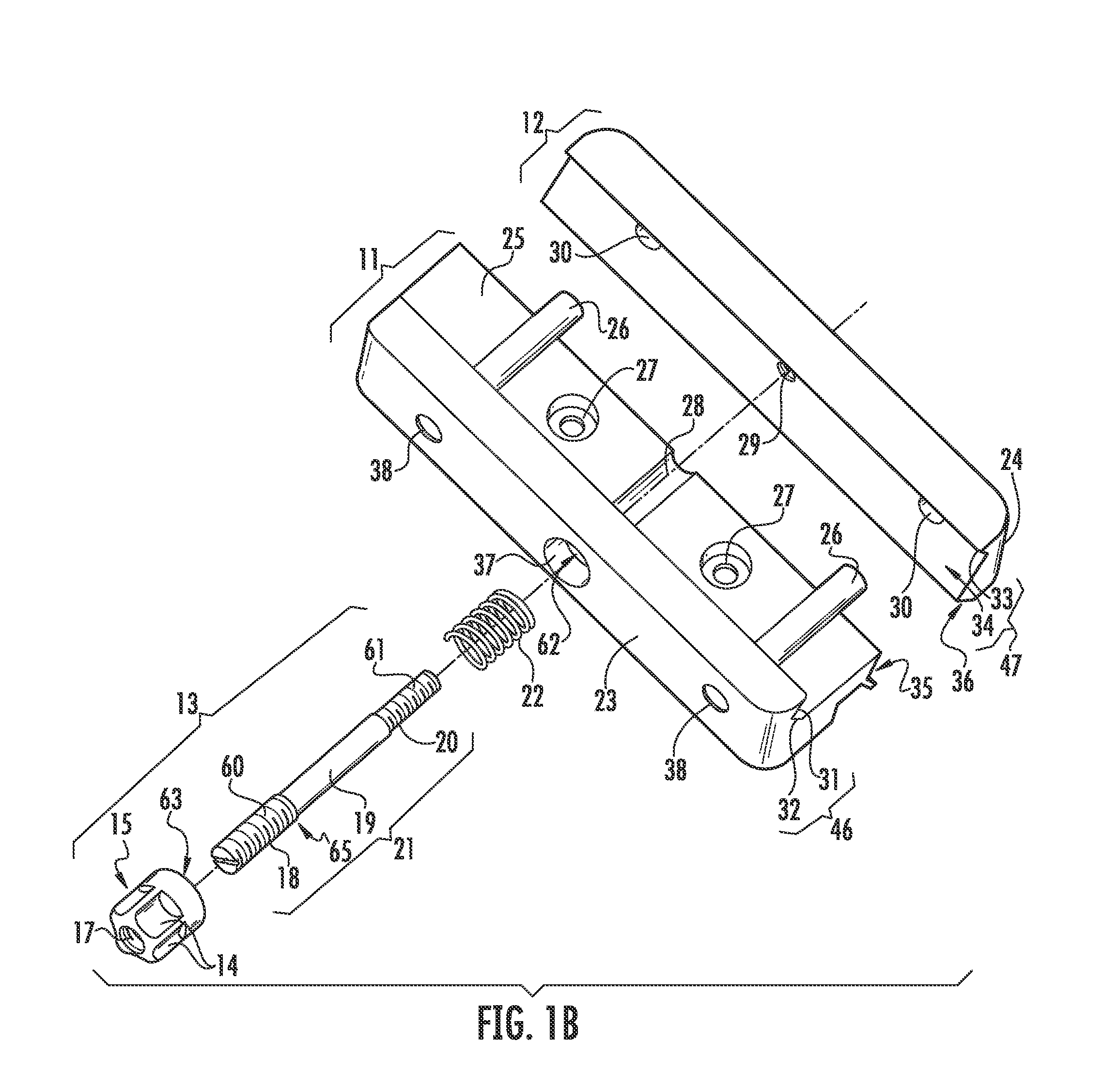 Mount adapter device utilizing a push system