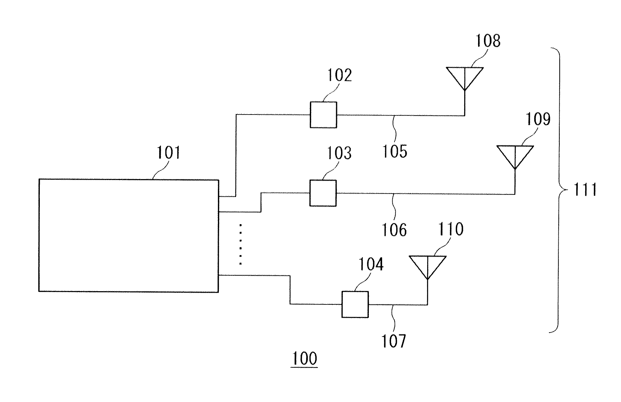 Array antenna apparatus having shortest wiring distance to antenna elements