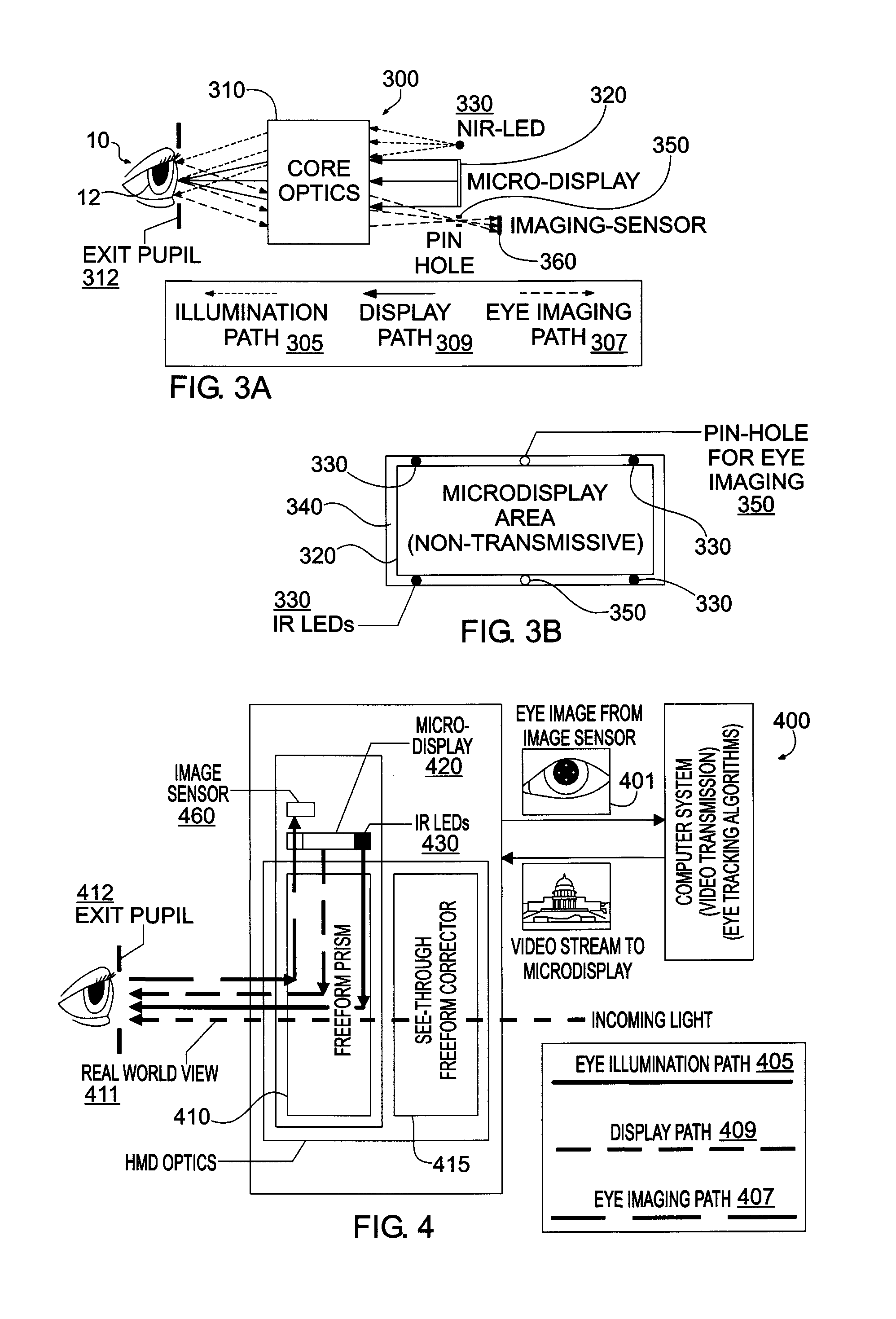 Compact eye-tracked head-mounted display