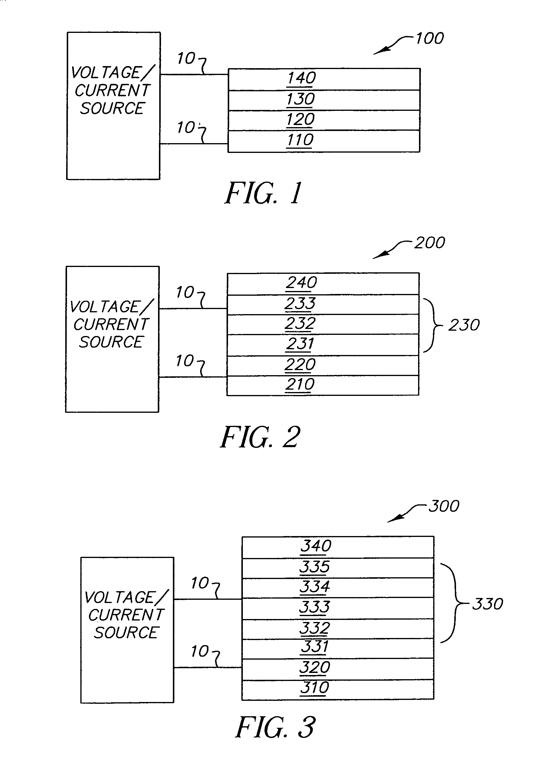 Organic light-emitting diode devices with improved operational stability