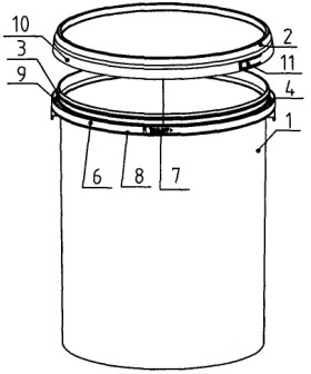 Anti-counterfeiting plastic packaging container