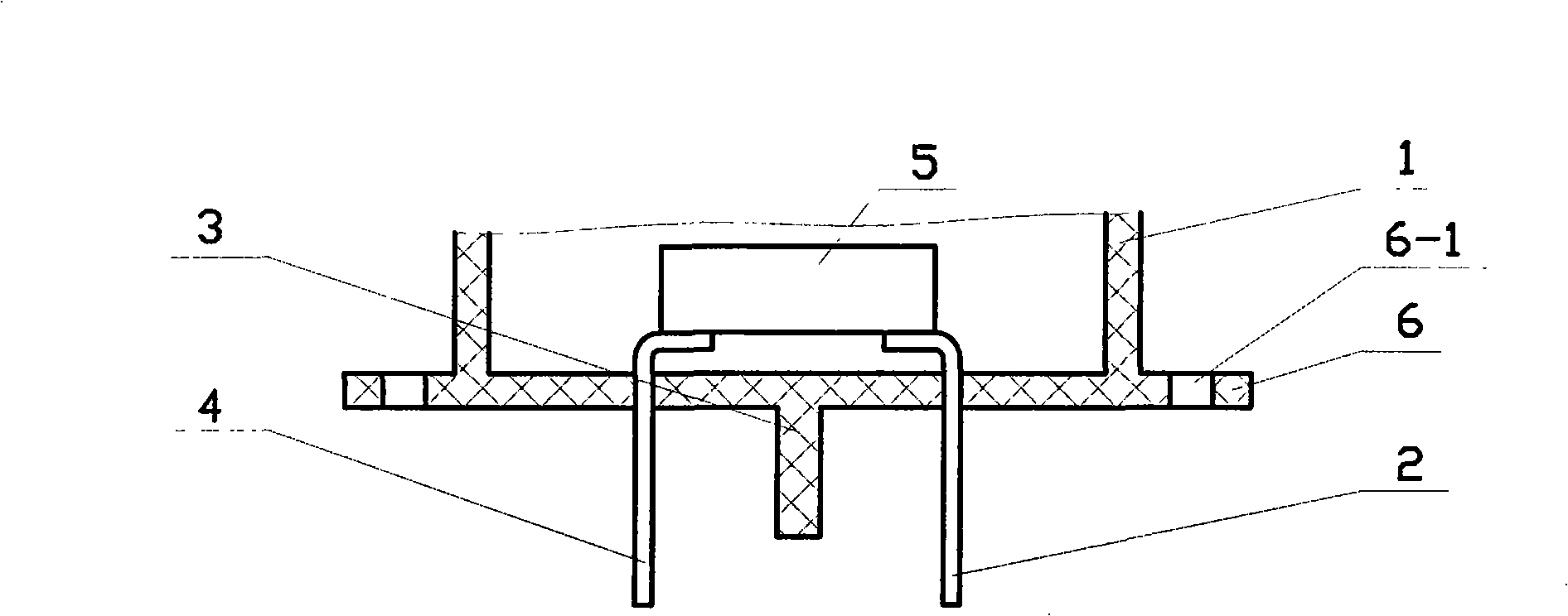 Uninterrupted meter-changing structure of inserted electric energy meter