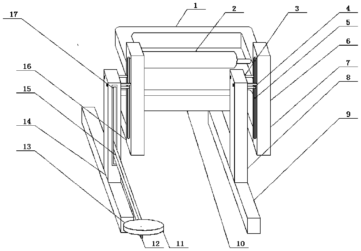 Auxiliary walking balancing device for medical use