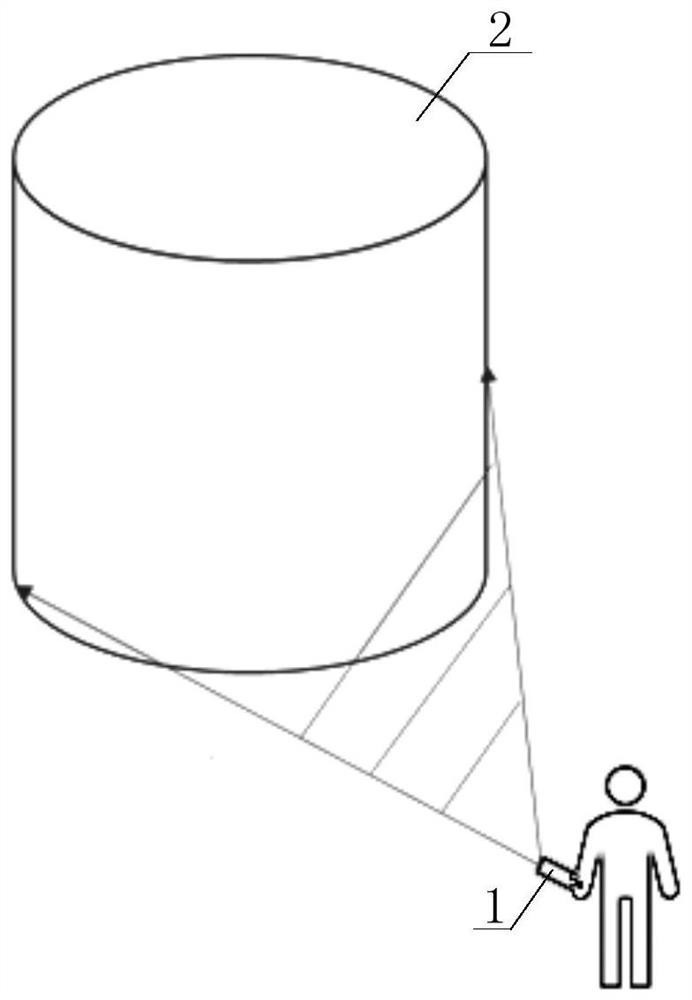 Non-contact acoustic emission detection method for safety state of fire scene building structure