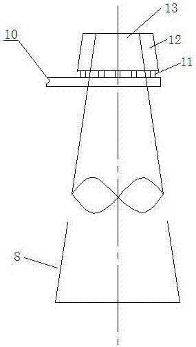 Chimney for eliminating wet method desulfurization white smoke