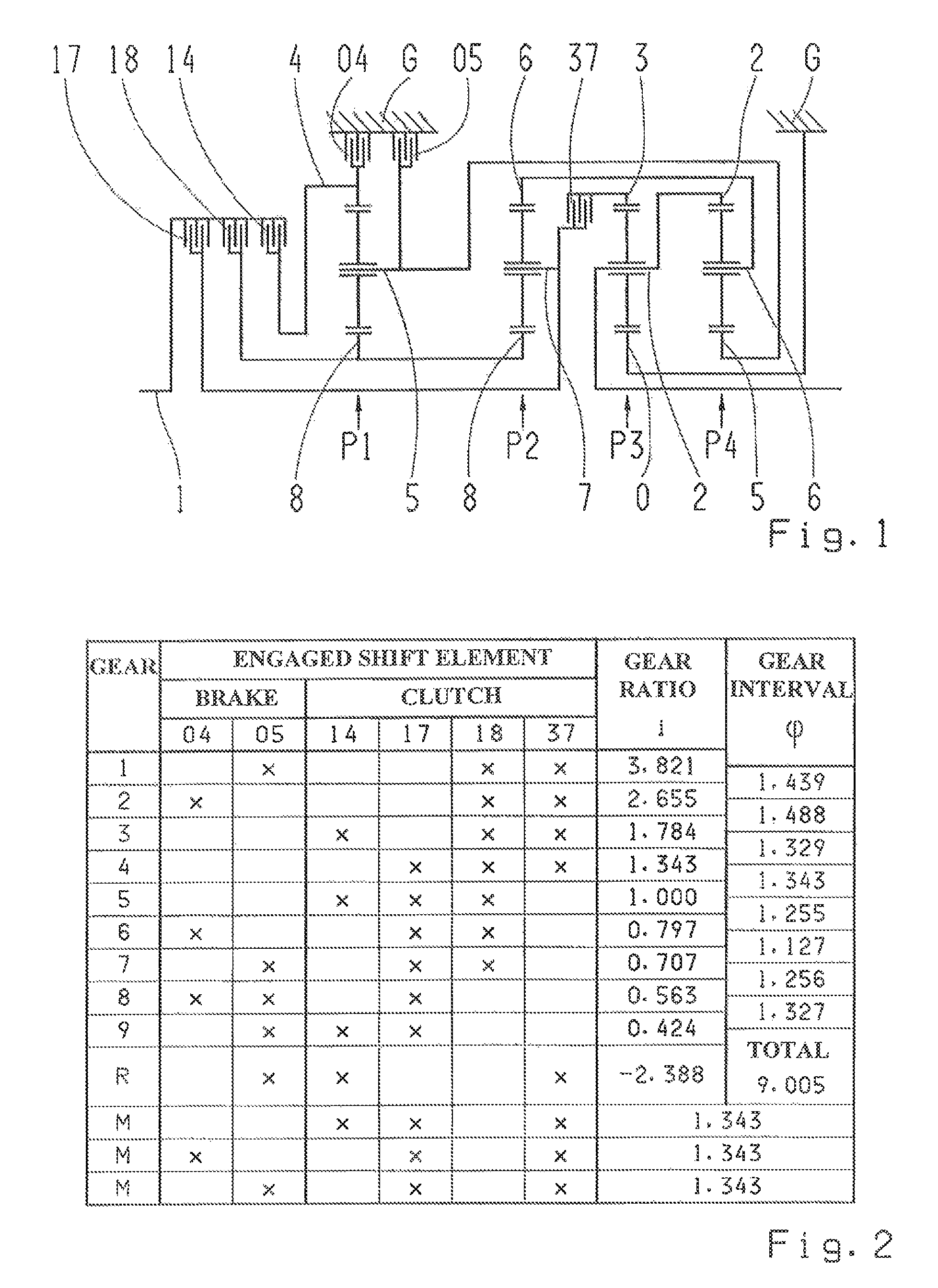 Multi-speed gearbox