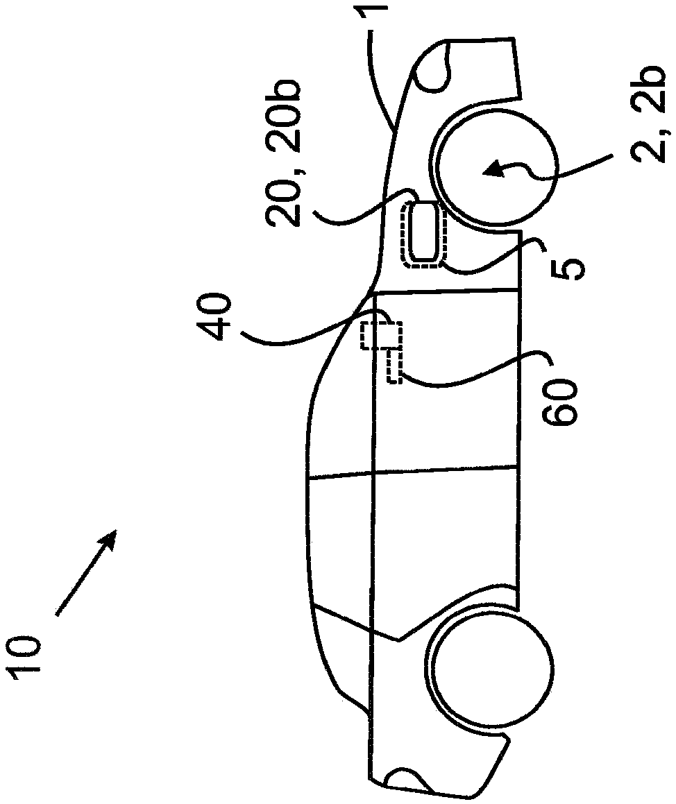 Method for the representation of a rear outer region of a vehicle