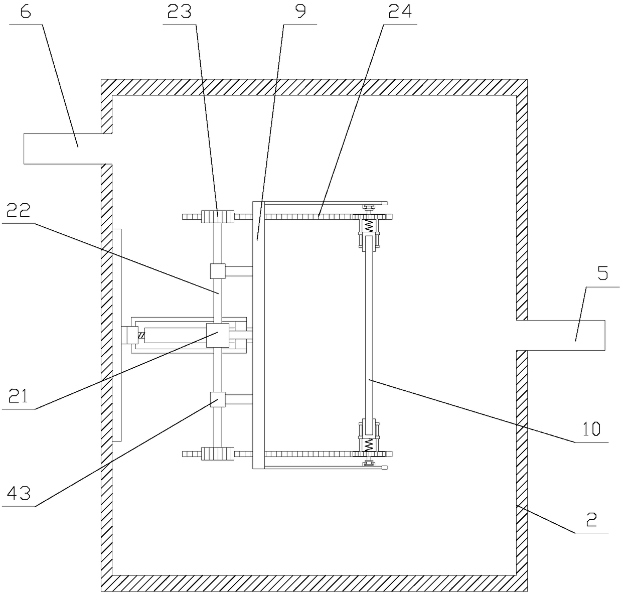 Intelligent chemical gas-phase reaction sedimentation device for preparing graphene