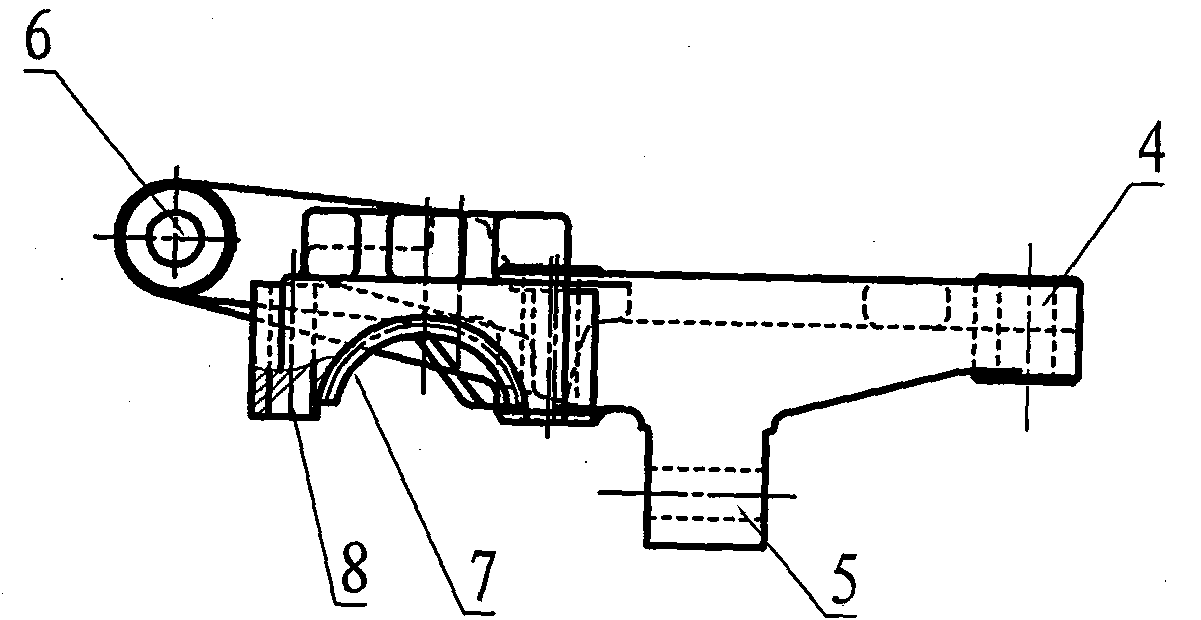 Whole stabilizer bar upper supporting plate for motor truck chassis