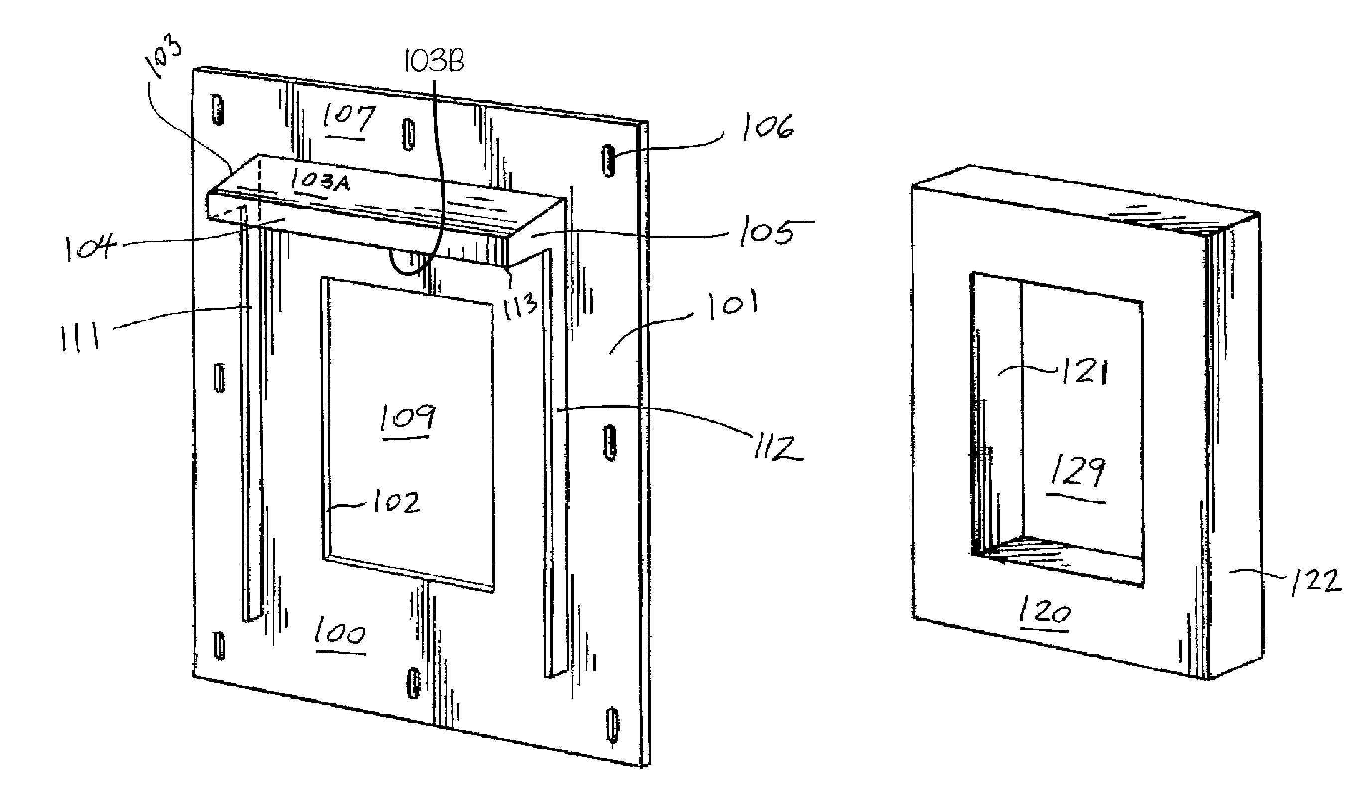 Fixture wall mount assembly with integral flashing