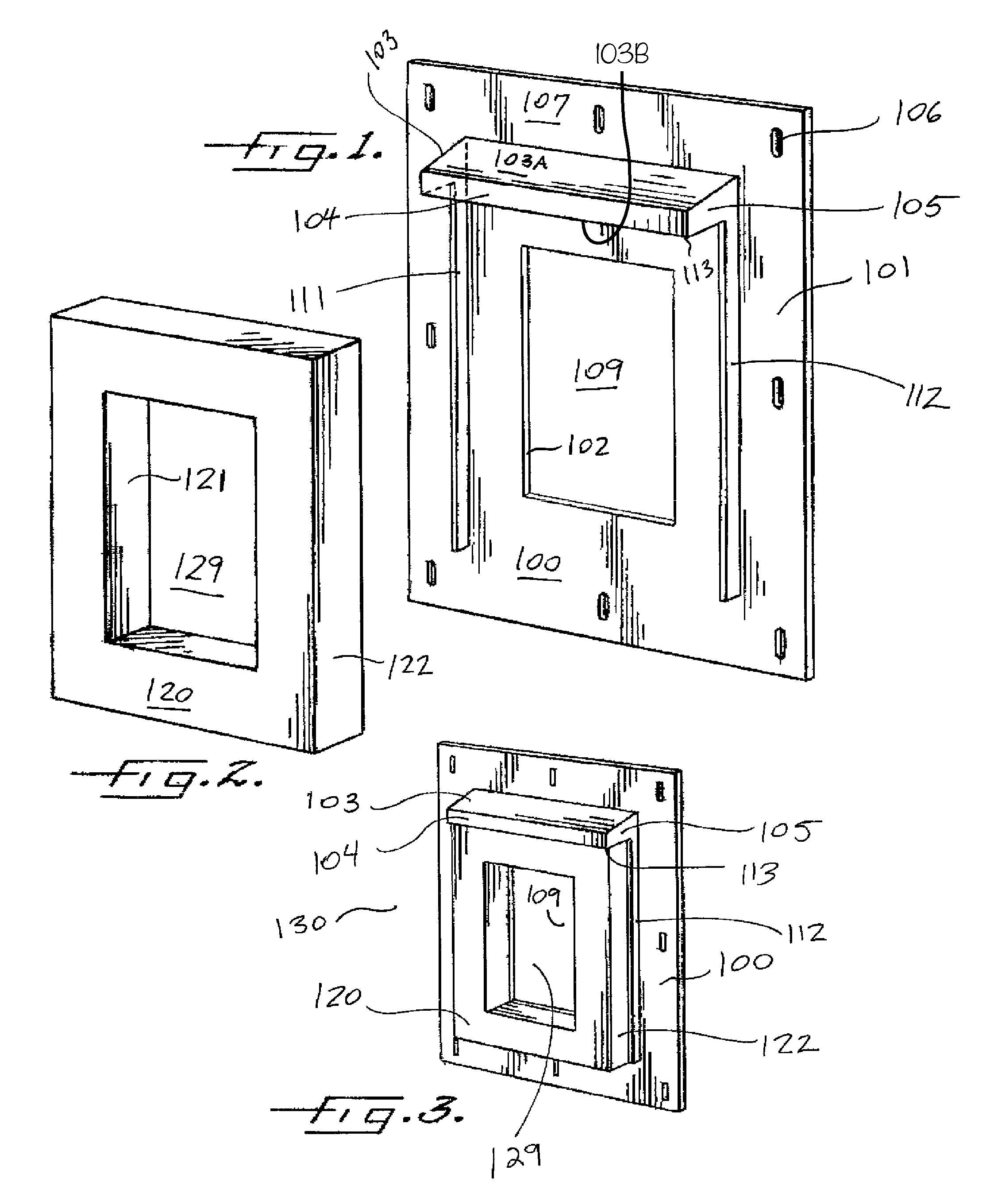 Fixture wall mount assembly with integral flashing