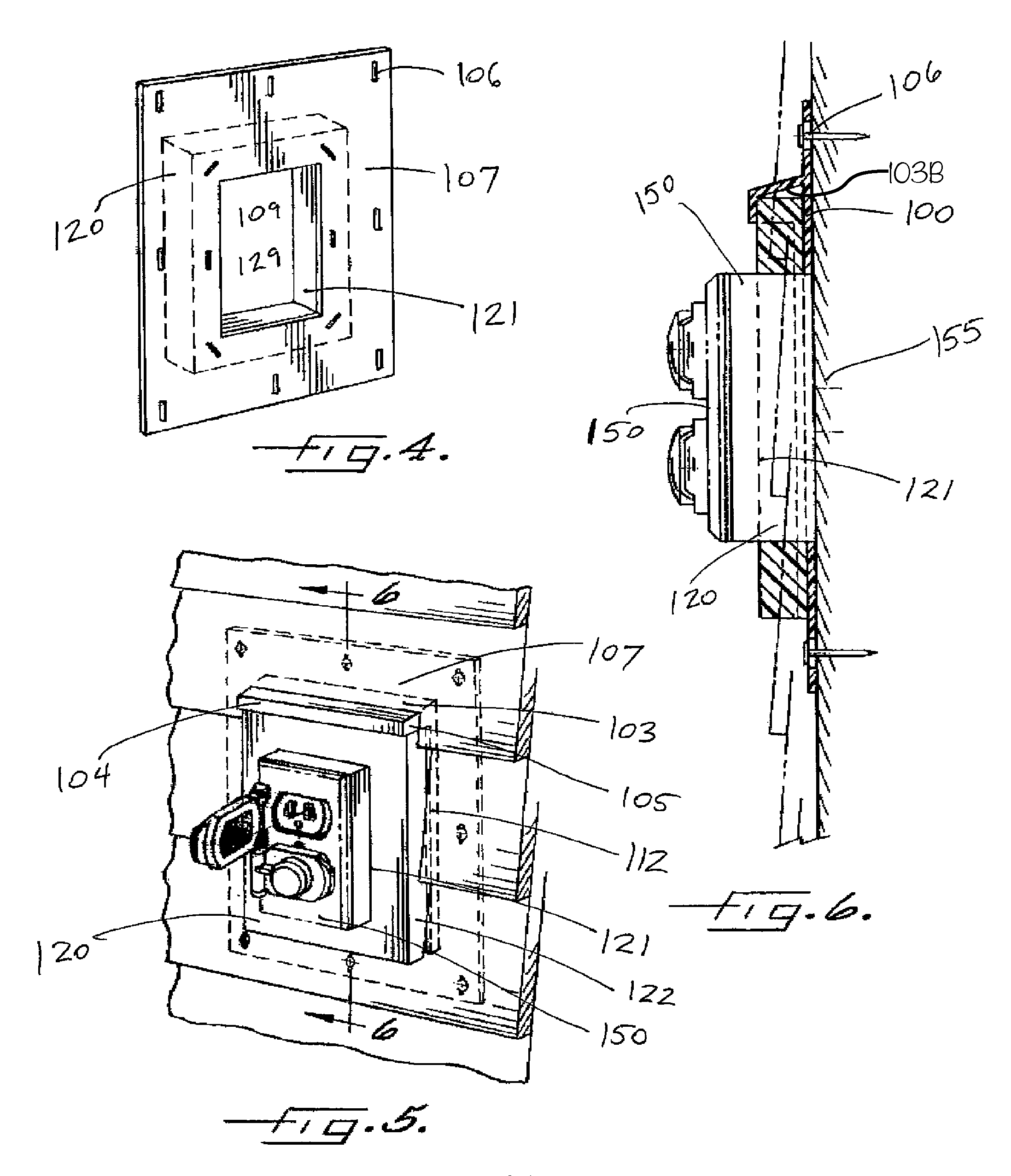 Fixture wall mount assembly with integral flashing