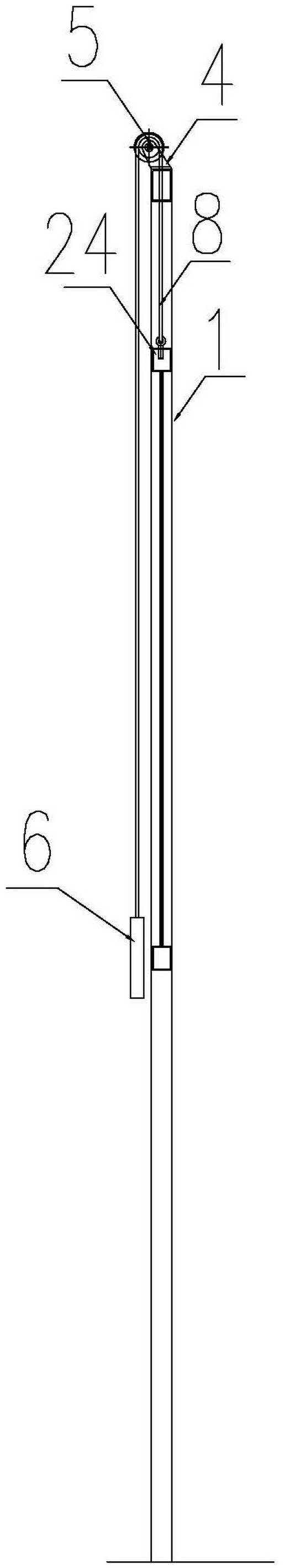 Subway safety door capable of lifting vertically