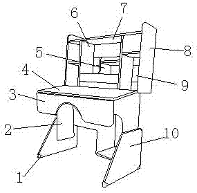 Telescopic study desk