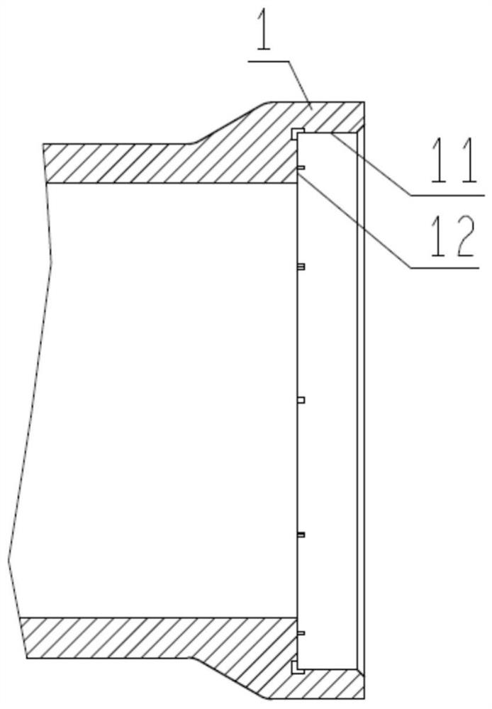 Flexible multi-point supporting sealing structure