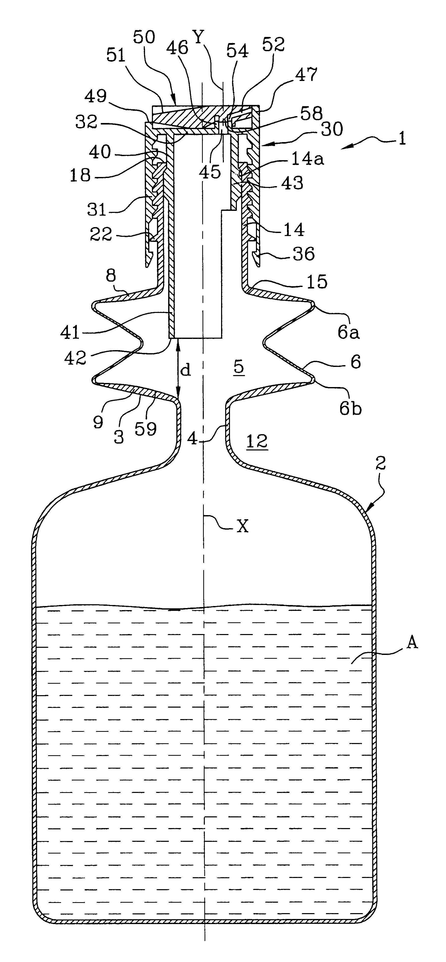 Packaging and dispenser device enabling variable quantities to be dispensed