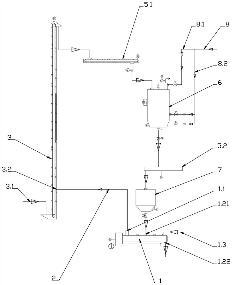 Fly ash mixing and removing system for garbage power plant