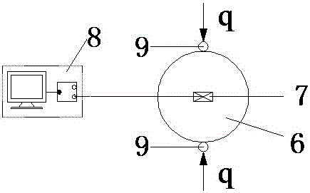 Rock type-I crack expansion whole process detection method based on three-point bending test