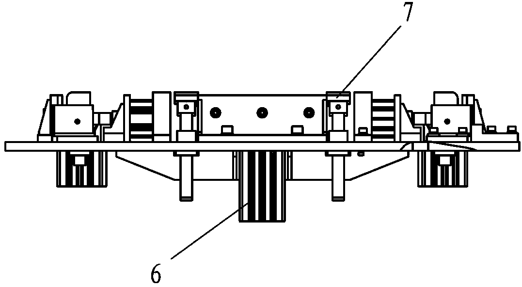 Tool mechanism for clamping frame workpiece of robot workstation