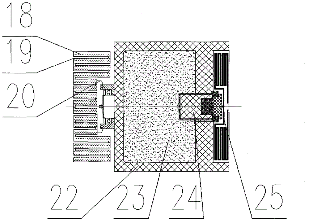 Extinguishment shrapnel type rocket bomb