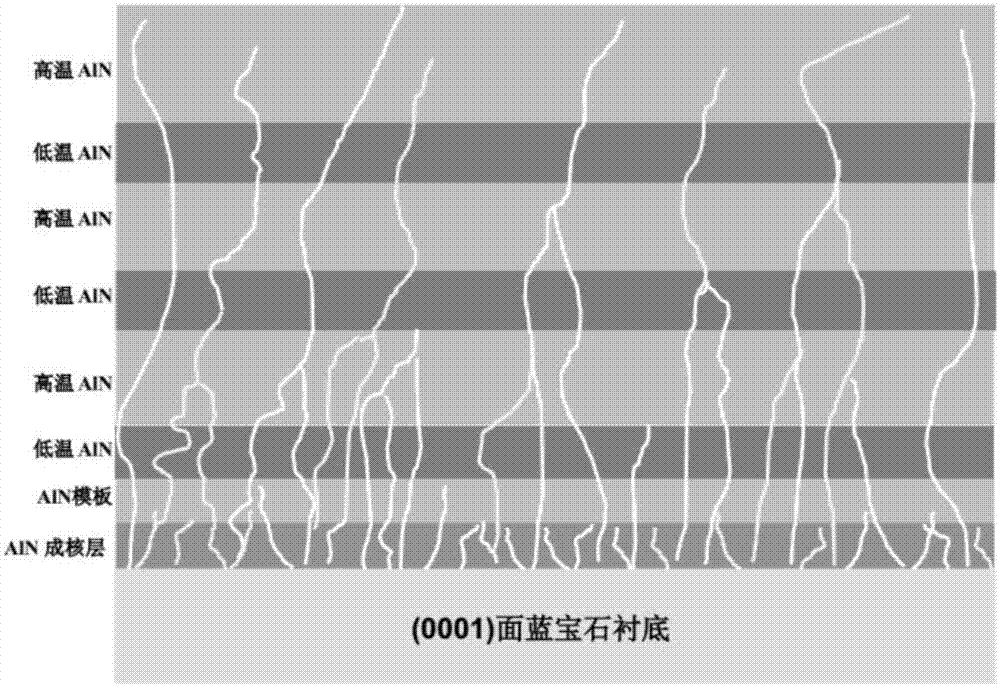 AIN epitaxial thin film preparation method