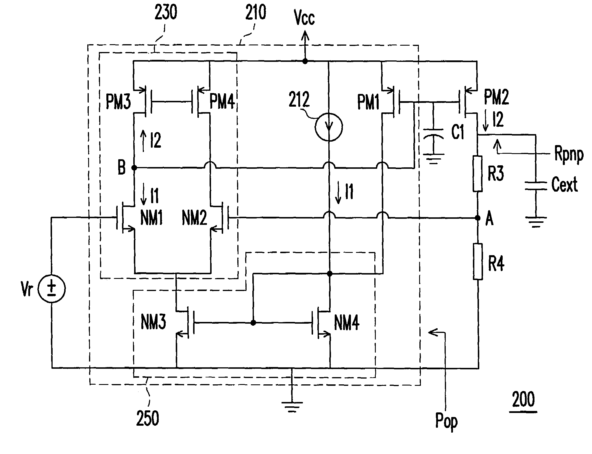 Differential amplifier and low drop-out regulator with thereof