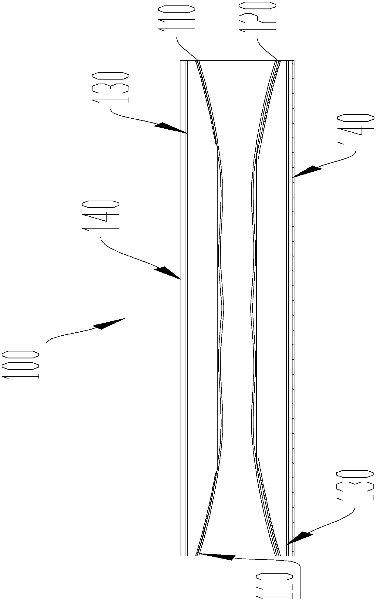 High-altitude escape fabric tube slide